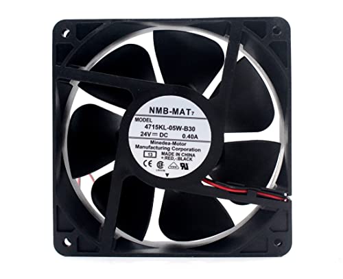 4715KL-05W-B30 120X120X38MM 24V 0.40A 3300RPM 120CFM NMB 2-Wire Cooling Fan|B09LMQ869Z