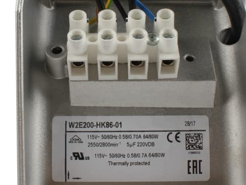 W2E200-HK86-01 115V 0.58/0.70A 64/80W 225mm Cooling Fan 225X225X80MM