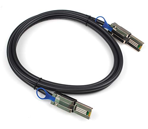 Heretom 2PCS Mini SAS26P SFF-8088 to SFF-8088 2M 6.6 feet External Cable Attached SCSI|B08P5SFWQ7