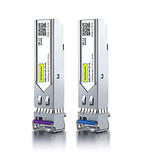 10GTEK 1.25G SFP-T, 1000BASE-T Copper SFP, SFP to RJ45 SFP Module Transceiver for Cisco SFP-GE-T, Meraki, Fortinet, Ubiquiti UniFi UF-RJ45-1G, D-Link, Supermicro, Netgear, TP-Link and More|B00U77IJ2M