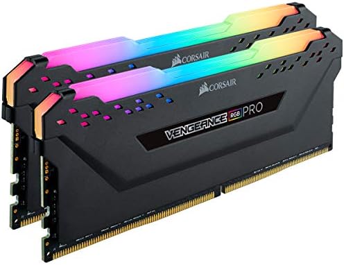 CORSAIR Vengeance RGB PRO DDR4 RAM 32GB (2x16GB 3600MHz CL18-22-22-42 1.35V Intel AMD Desktop Computer Memory - Black (CMW32GX4M2Z3600C18