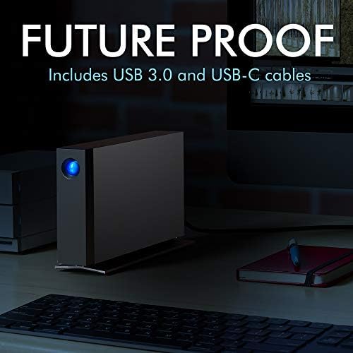 LaCie d2 Professional 10TB External Hard Drive Desktop HDD – USB-C USB 3.0 7200 RPM Enterprise Class Drives, 5 Year Warranty and Recovery Service (STHA10000800
