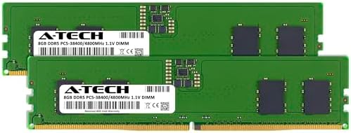 A-Tech 32GB DDR5 4800MHz PC5-38400 CL40 UDIMM 2Rx8 Dual Rank 1.1V Non-ECC Unbuffered DIMM 288-Pin Desktop PC/Computer RAM Memory Upgrade Module|B0B17JW787
