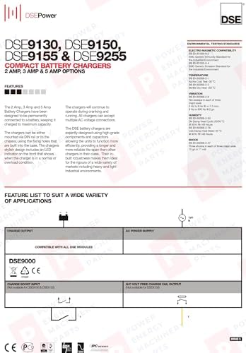 Deep Sea Controller DSE9150 Original Generator Spare Parts DSE 9150 3 Amp 12 Volt Compact Battery Charger