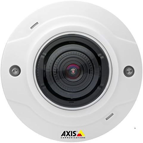 Axis Communications M3005-V 1080p HDTV Ultra Compact Indoor Fixed Mini Dome Network Camera with Vandal & Dust Resistant, 2MP, 256MB Memory 25/30fps Frame Rate, ONVIF, PoE