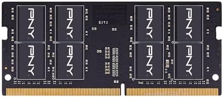 PNY Performance 32GB (2x16GB DDR4 DRAM 3200MHz (PC4-25600 CL22 (Compatible with 2933MHz, 2666MHz, 2400MHz or 2133MHz 1.2V Notebook/Laptop (SODIMM Computer Memory Kit – MN32GK2D43200-TB
