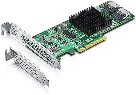 12G Internal PCI-E SAS/SATA HBA Controller Card, Broadcom's SAS 3008, Compatible for 9300-8I|B07VV91L61