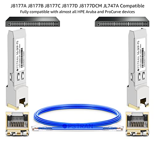1000BASE-SX SFP Optical Transceiver Module Compatible with HPE Aruba J4858D J4858DCM JL745A Q8N53A ProCurve J4858C J4858B J4858A 850nm 550m DDM Duplex LC MMF 10pcs/Pack|B09MTS8WKP