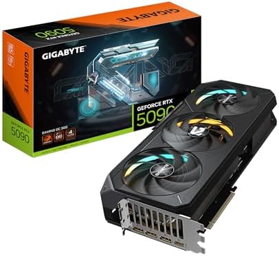 GIGABYTE GeForce RTX 5090 Gaming OC 32G Graphics Card, WINDFORCE Cooling System, 32GB 512-bit GDDR7, GV-N5090GAMING OC-32GD Video Card|B0DT7GBNWQ