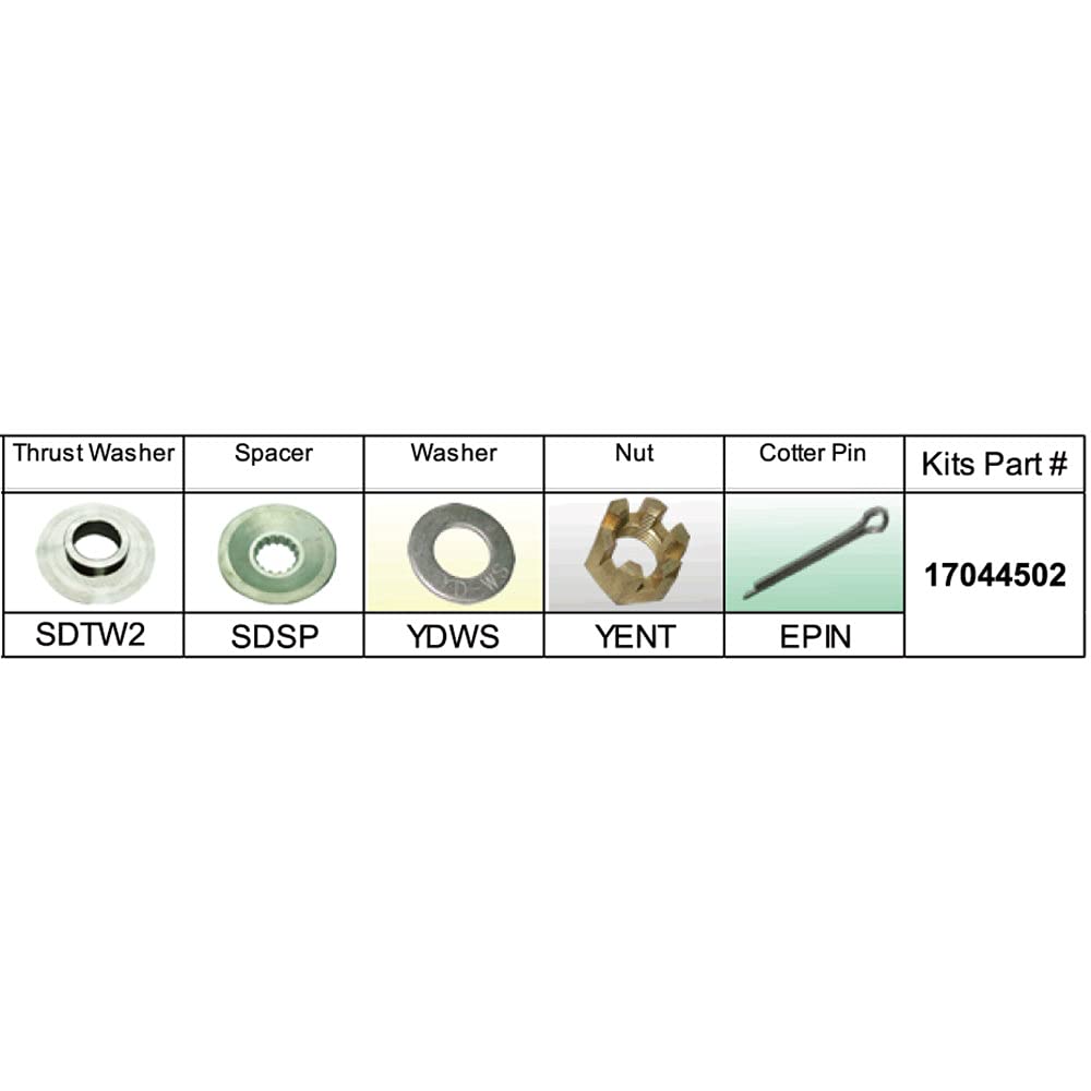 Solas Propeller 17044502 Solas 17011501 Fixed Hub Prop Hardware Kit Suzuki, Type D