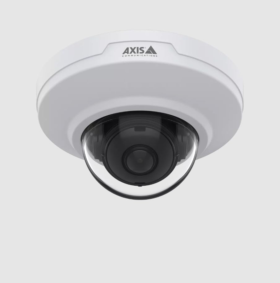 M3086-V Mic Dome Camera (02832-001 Fixed 4 MP Mini Dome with Built-in Microphone, Wide Dynamic Range, Lightfinder Technology, Deep Learning Analytics, Audio Analytics Ready, Vandal Resistant
