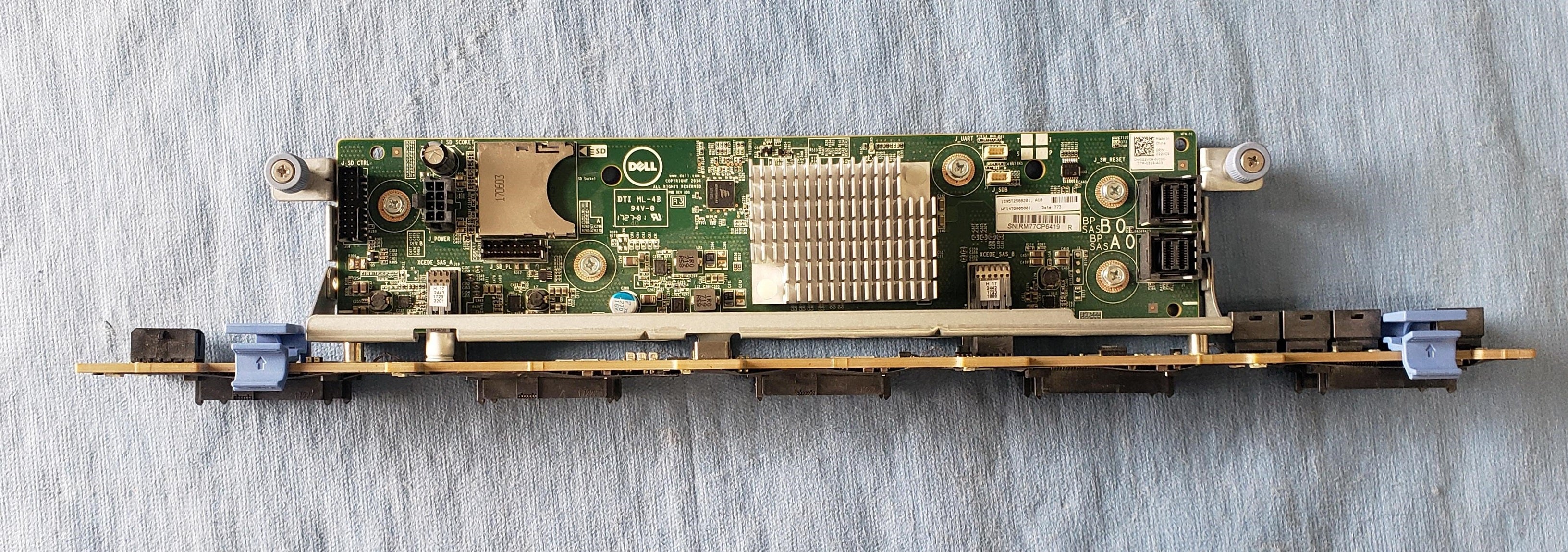 Dell 22VC9 PowerEdge R630 10x 2.5” Expander Board / Backplane Assembly w/ Cables
