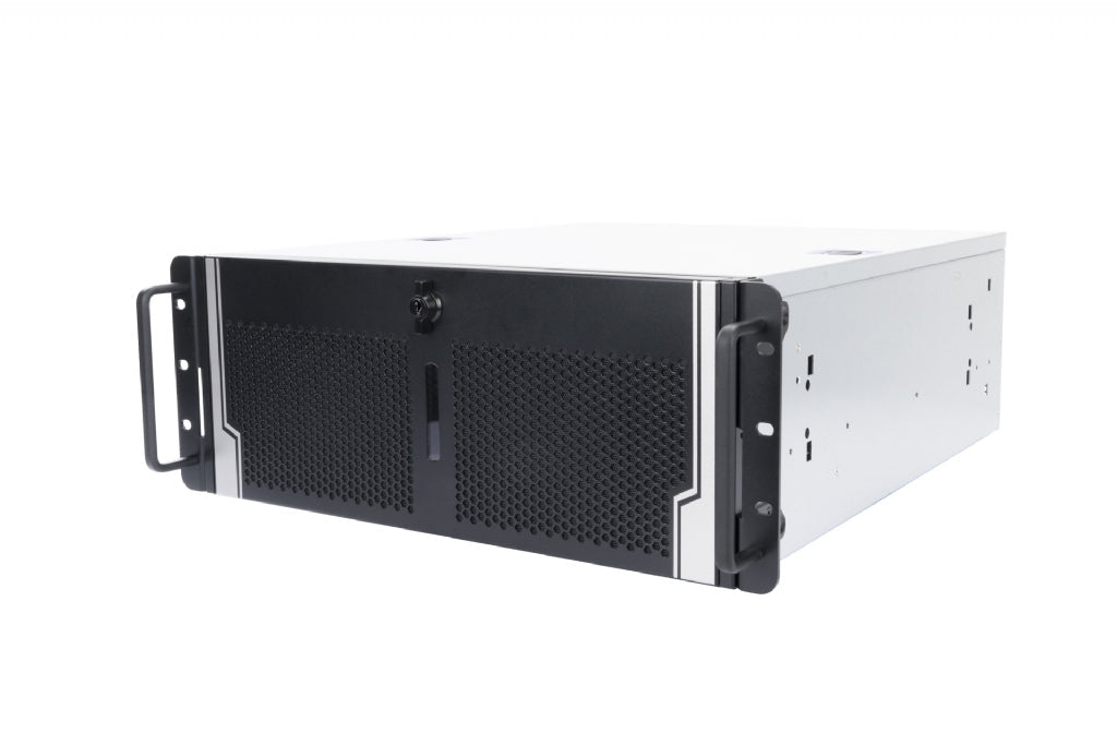 In-Win IW-R400-01N - 4U Rack Server Chassis for Extended Motherboards w/ Lockable Door - Ideal for CCTV Applications