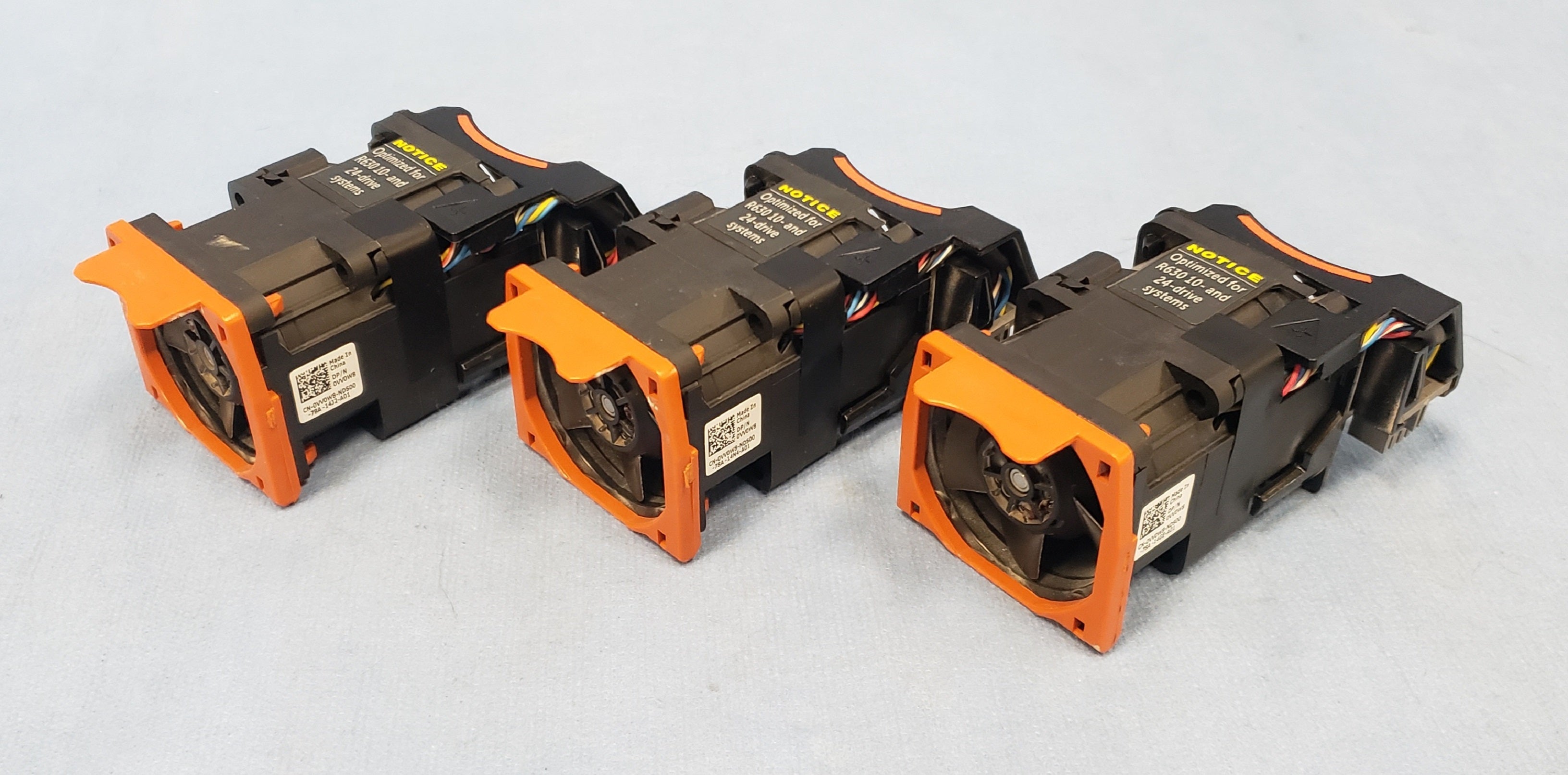 Lot of 3 VV0W8 Cooling Fan Modules for PowerEdge R630 10 Bay SFF
