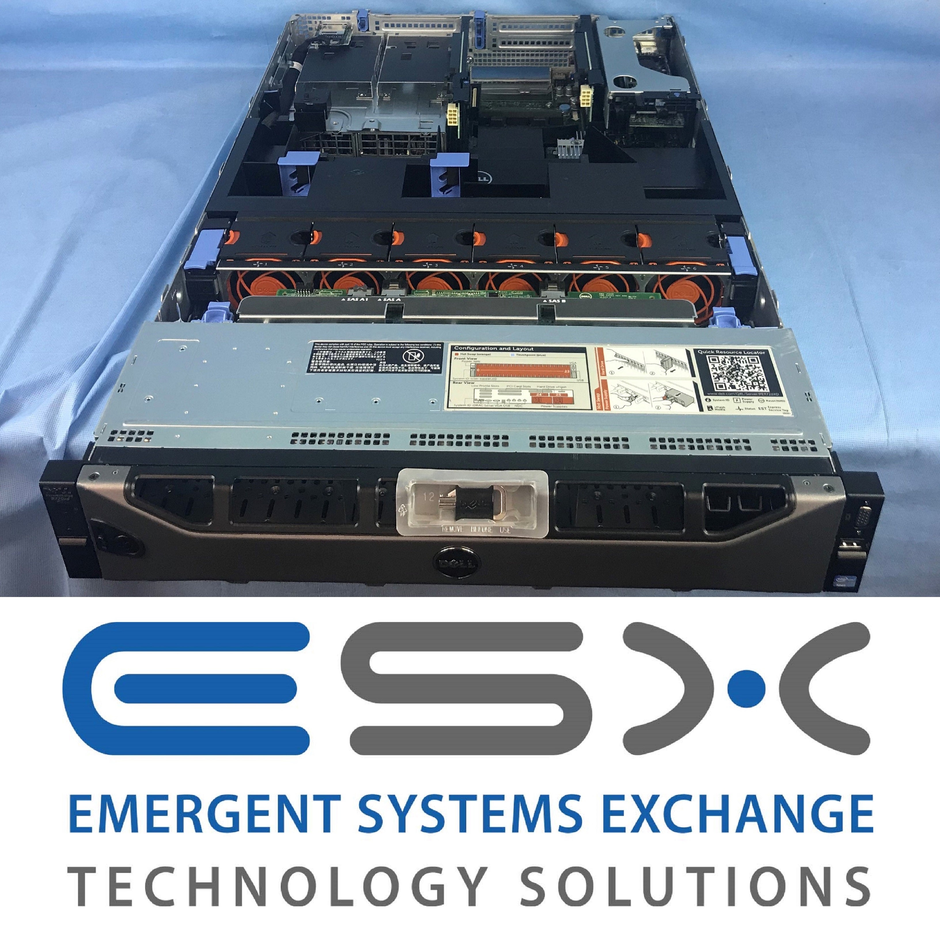Dell PowerEdge R720xd SFF 2x Intel 6Core E5-2630L v2 64GB RAM 12x 900GB 10k H710