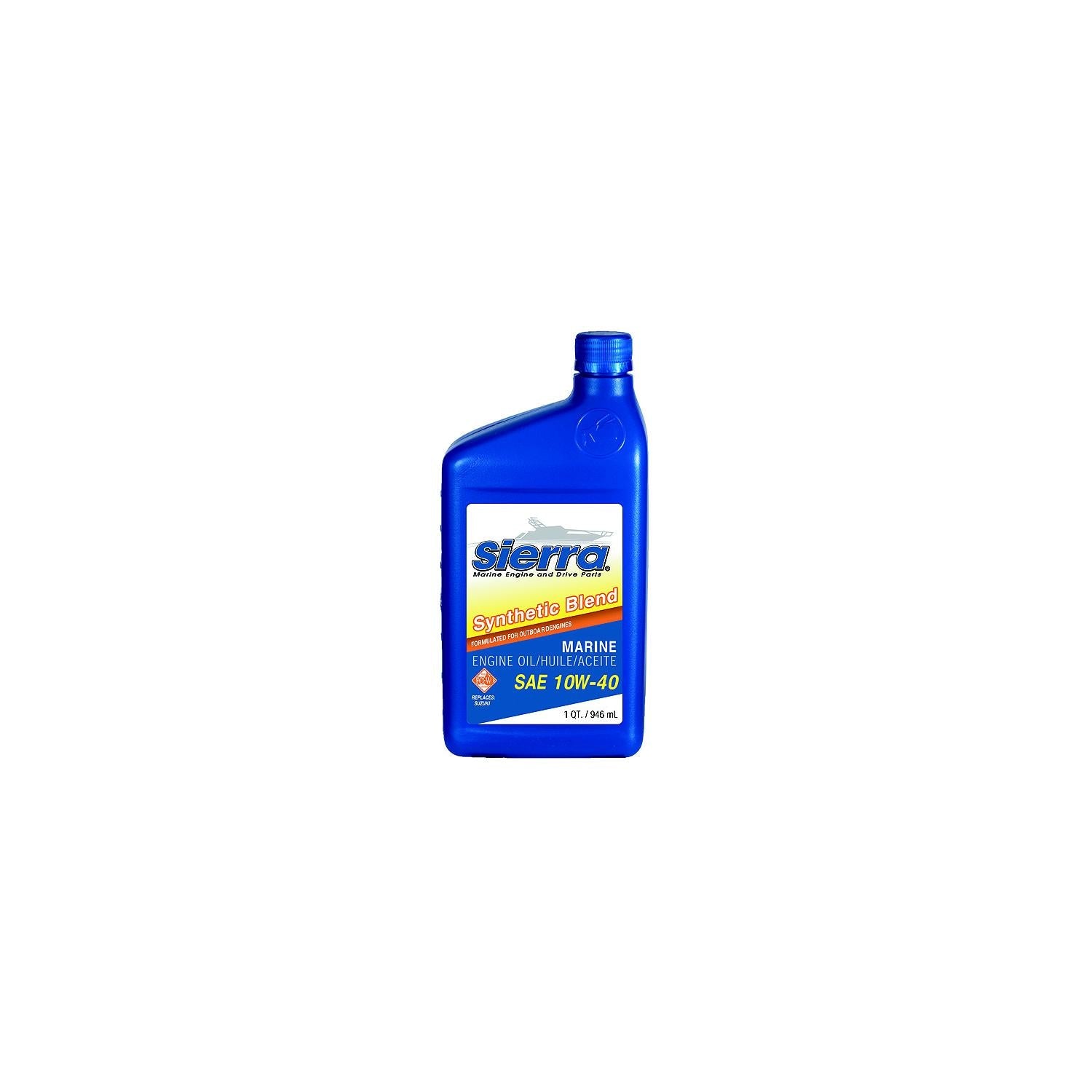 10W40 FCW 4-Cycle Outboard Synthetic Blend Oil, 16 Gal. Drum