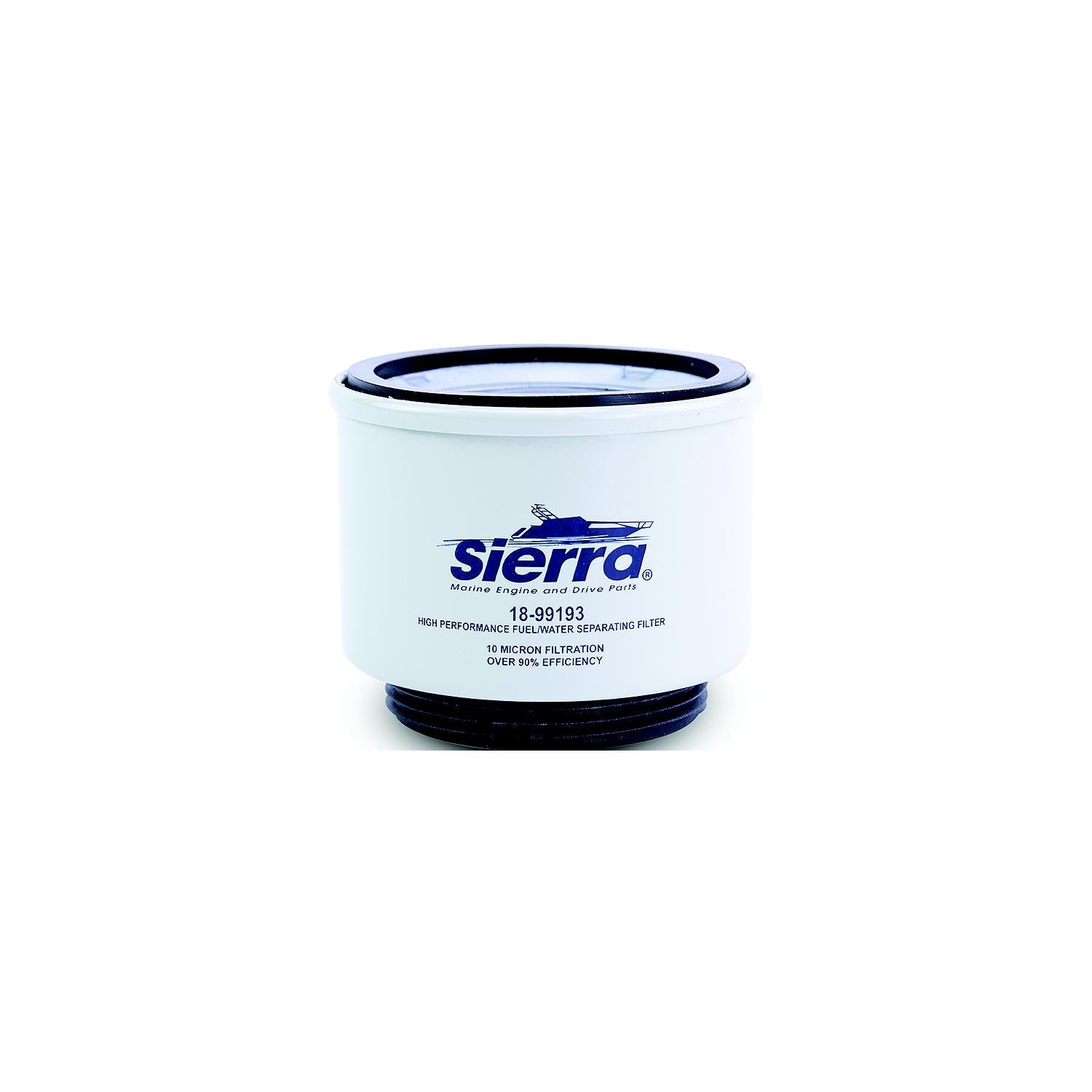 Sierra 18-99193 Repalcement Racor Spin-On Fuel Water Separator Filter for Above, Deck Use, 10 Micron