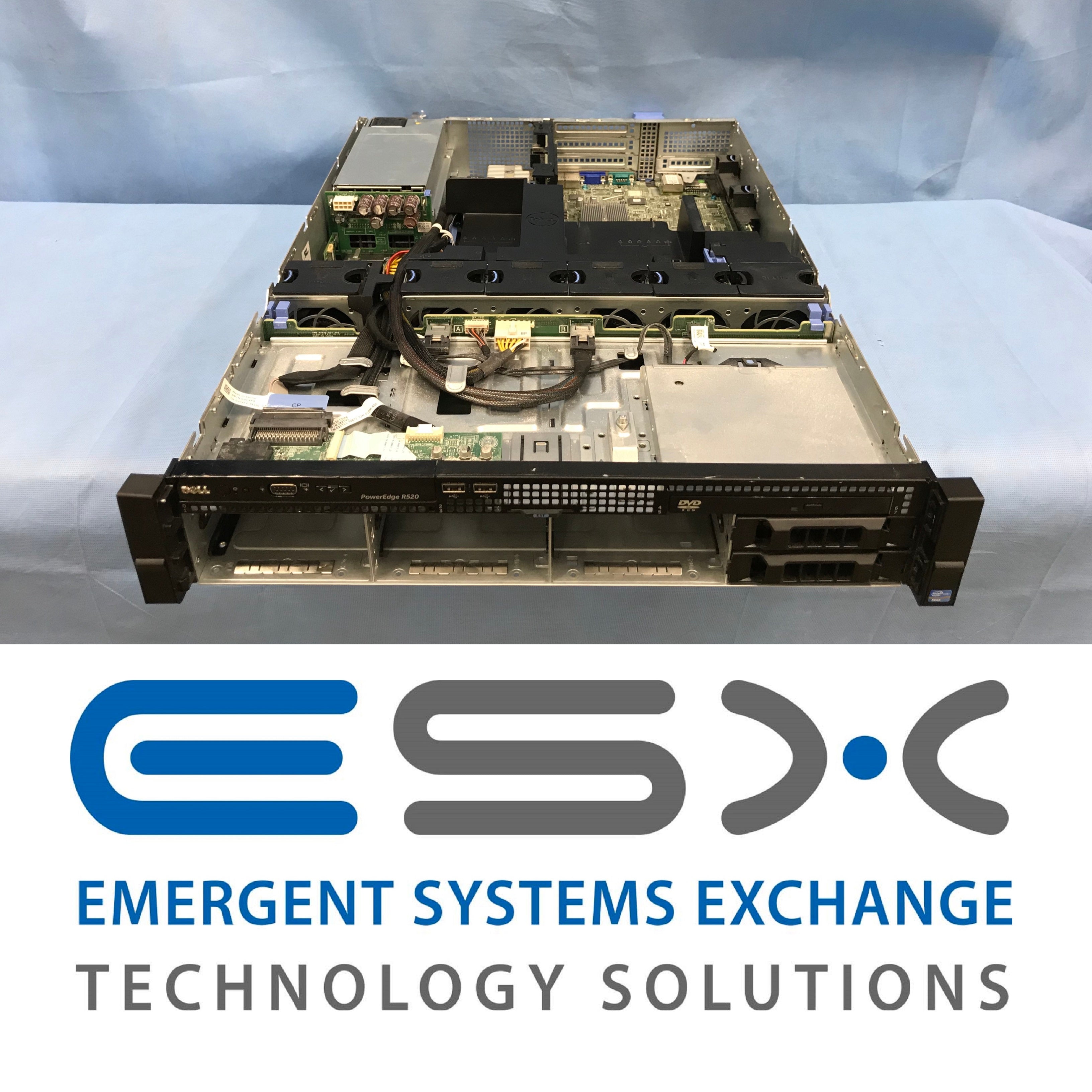 Dell PowerEdge R520 Server - E5-2407 @ 2.2Ghz 32GB RAM NO HDDs H310 Dual PSU