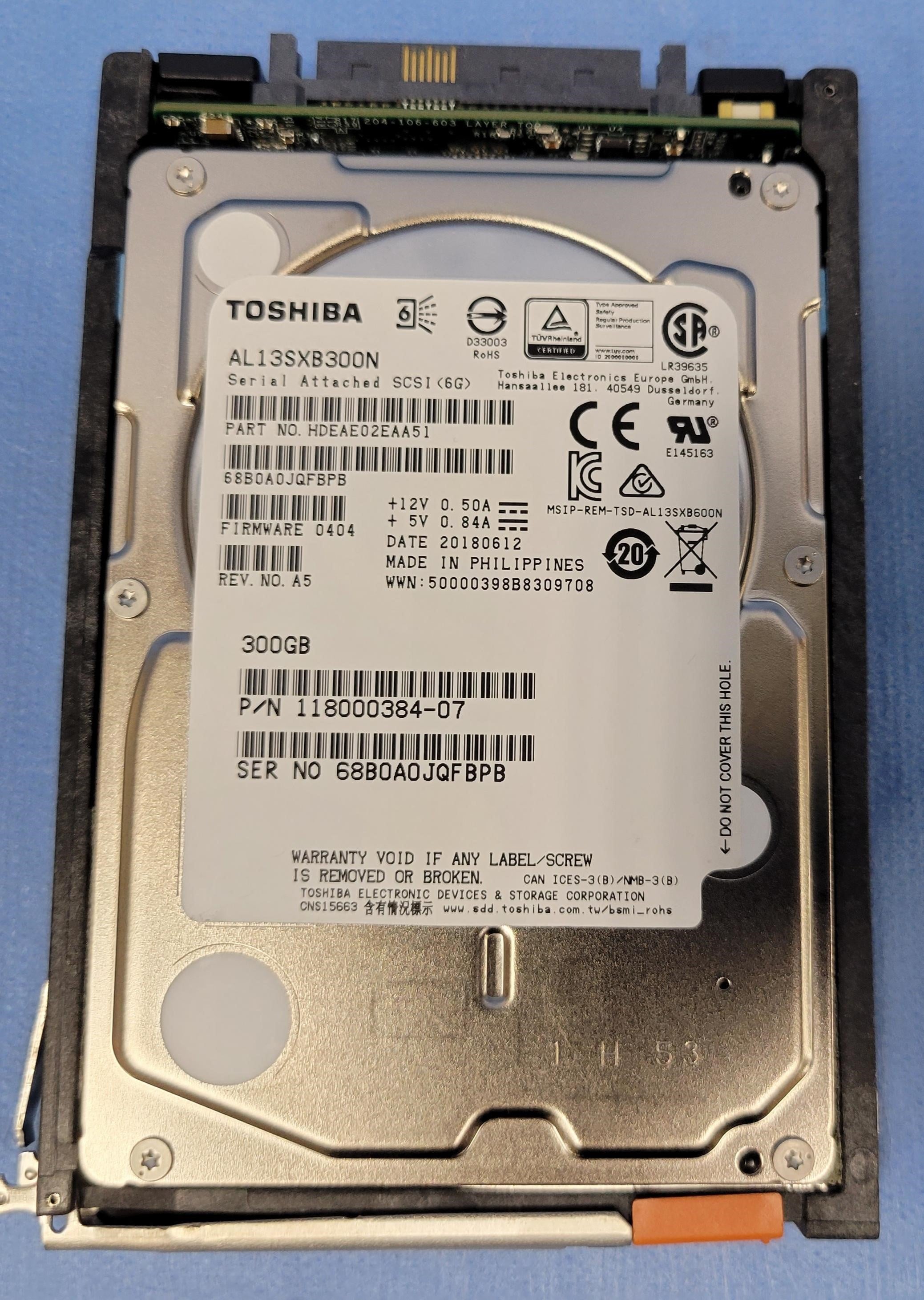EMC V4-2S15-300 300GB 15K 6Gb/s 2.5" SAS HDD 005050845