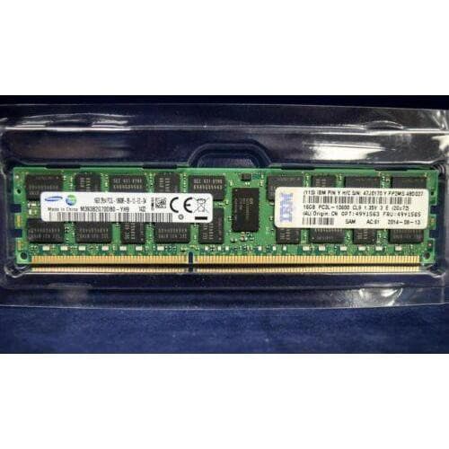 49Y1565 IBM 16GB (1X16GB) 2RX4 PC3L-10600 MEMORY 49Y1562 49Y1563 47J0170 1147017013308-FoxTI