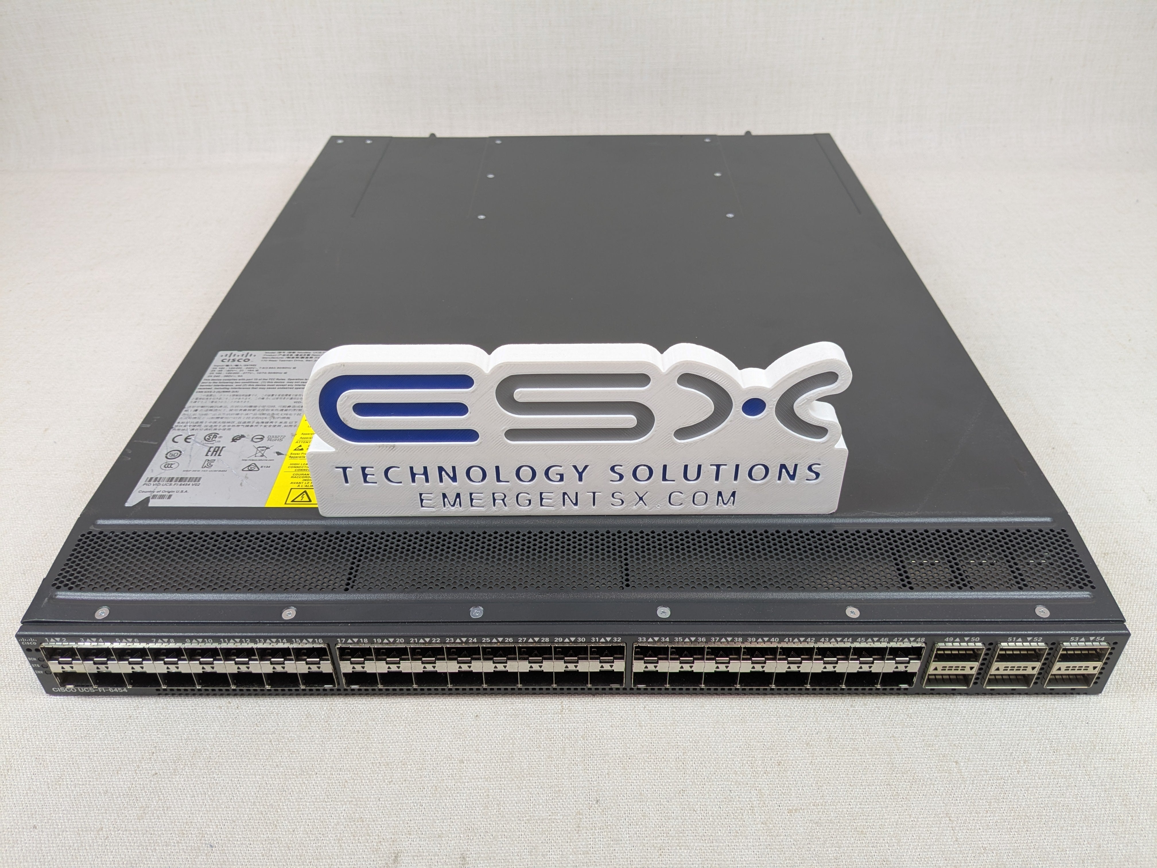 Cisco UCS-FI-6454 54 Port Fabric Interconnect Switch -2x PSU, See notes