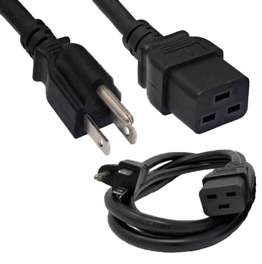 Nema 5-15P to C19 4Ft Power Cable | 29-0548-08