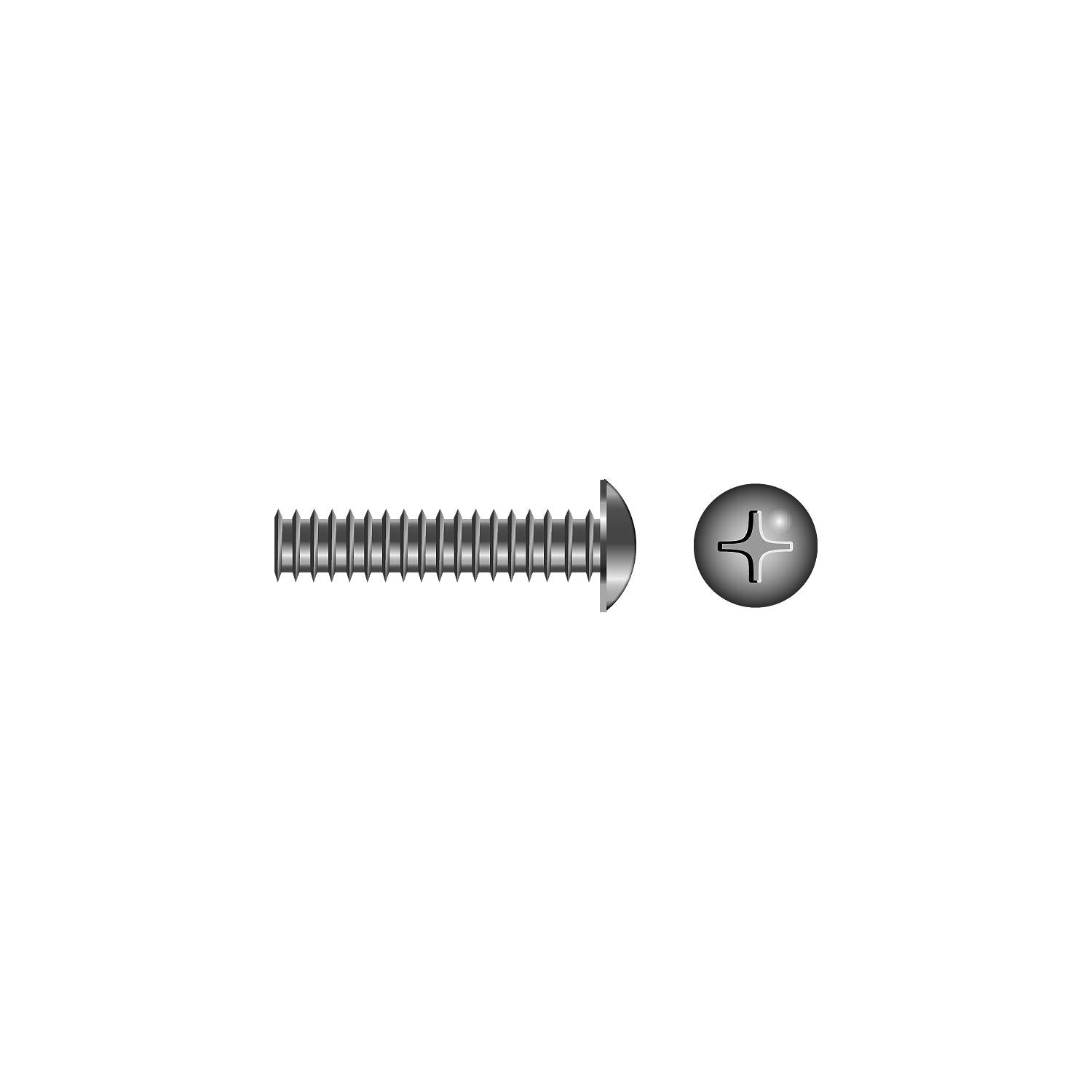 Seachoice SC0862 Phillips Machine Screw Truss Head 10-24 x 3/4"