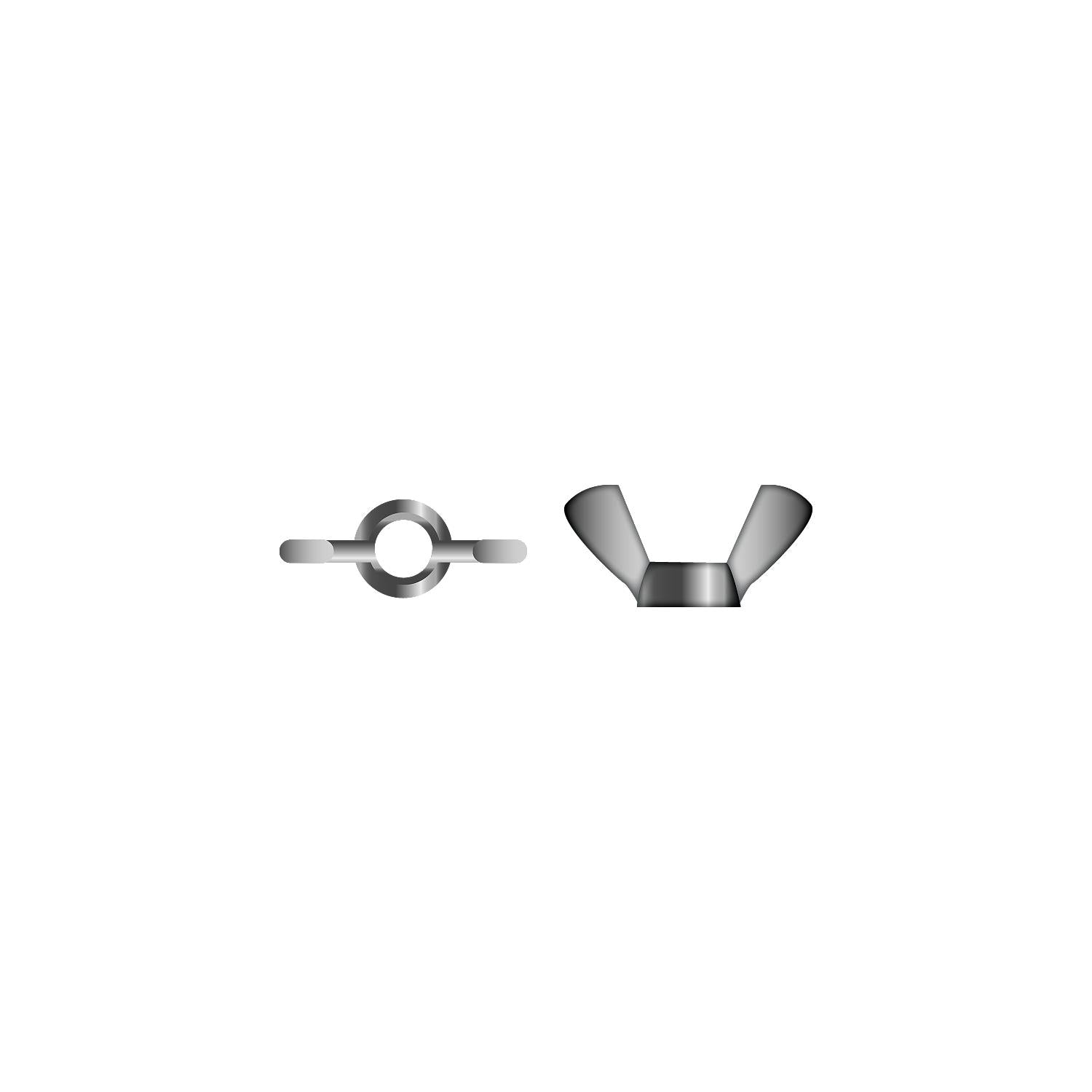 Seachoice SC1374 18-8 Stainless Steel Wing Nuts, 3/8-16 Size, Pack of 50