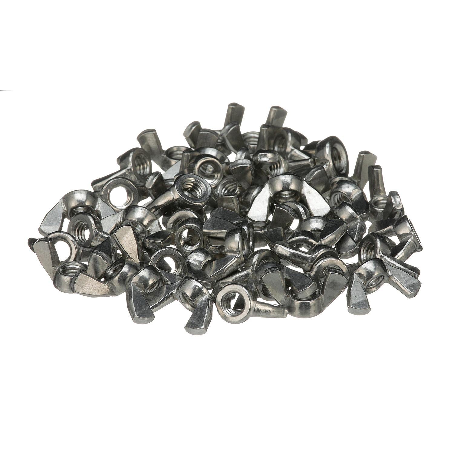 Seachoice SC1373 18-8 Stainless Steel Wing Nuts, 5/16-18 Size, Pack of 50