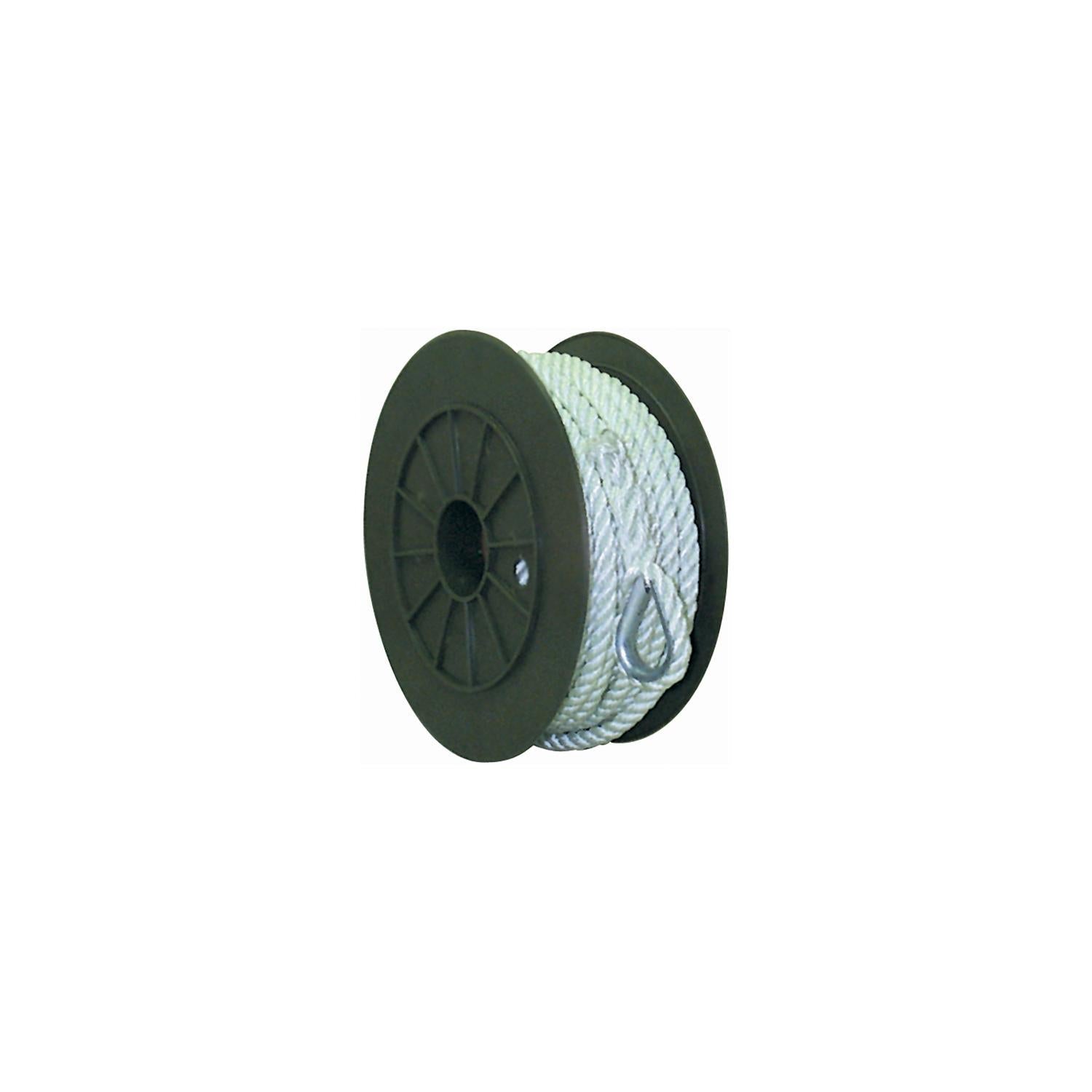 Seachoice 40691 3-Strand Twisted Nylon Anchor Line White, 3/8" x 50'