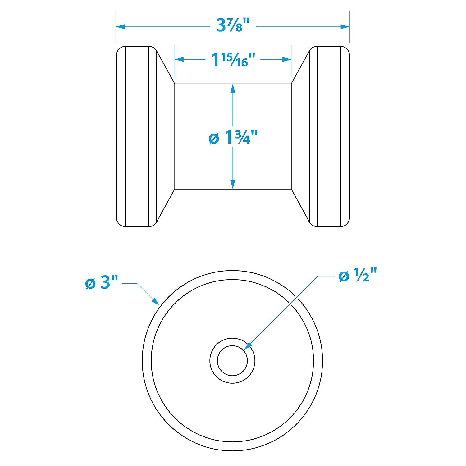 Seachoice 56140 Spool Roller-4 -1/2 Id(Bulk)