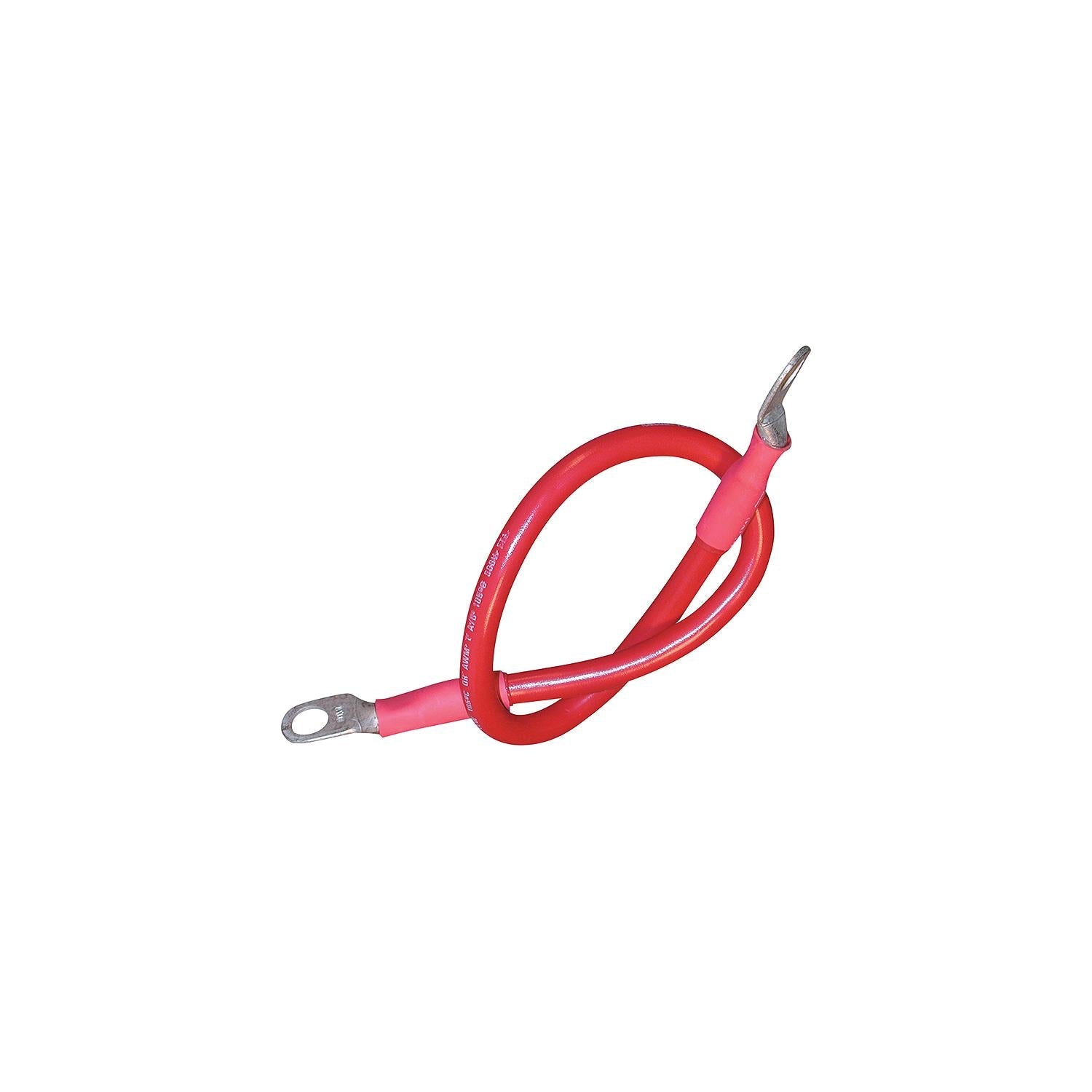 Seachoice 63031 Tinned Copper Battery Assembly, 4 AWG, Red, 2'