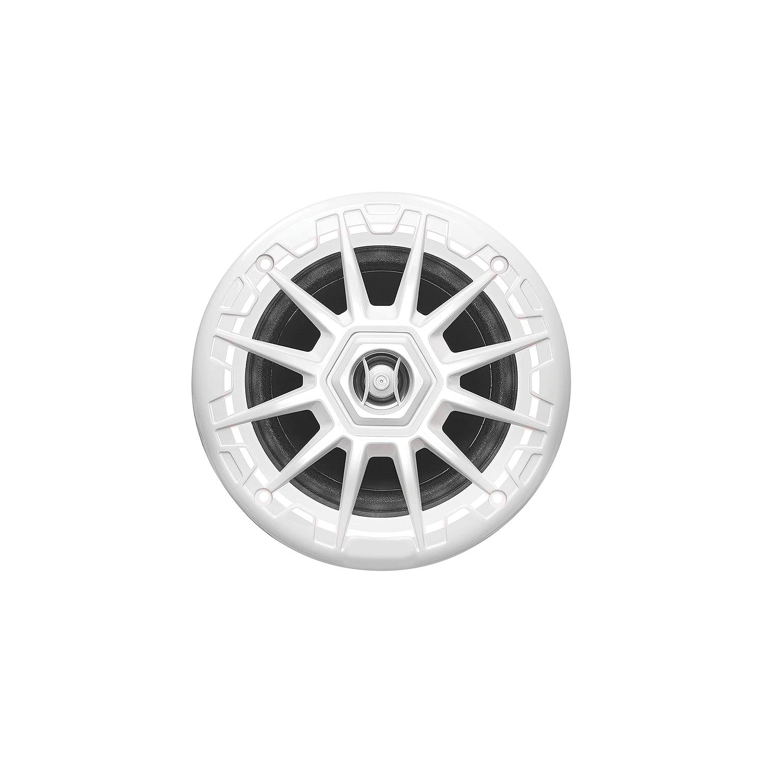 Seachoice MRGB55WSC 72111 5-1/4" 2-Way 150W Round LED Speakers, 1 Pair, White