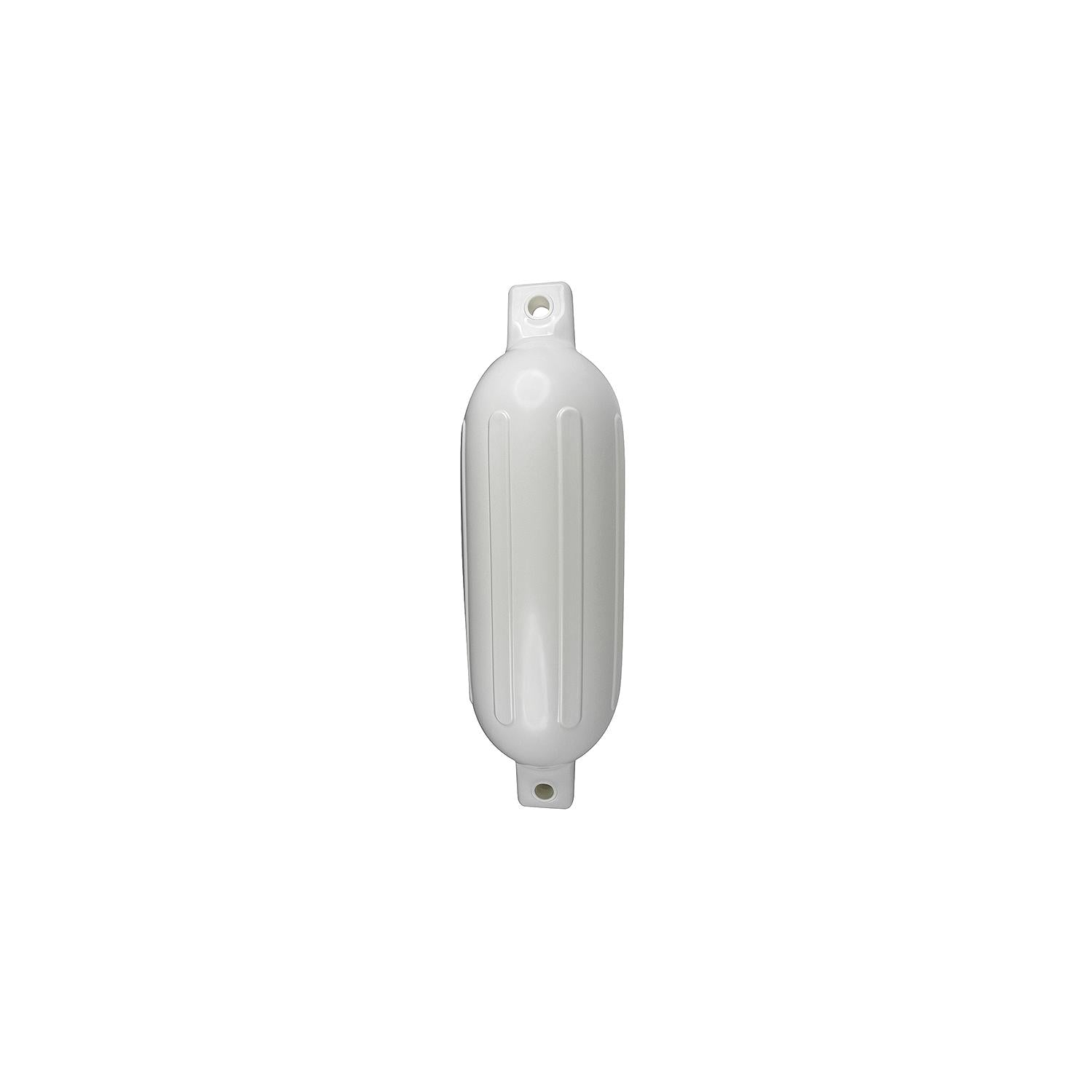 Seachoice DE79161S 79001 Twin Eye Ribbed Fender, White, 4.5 x 16"