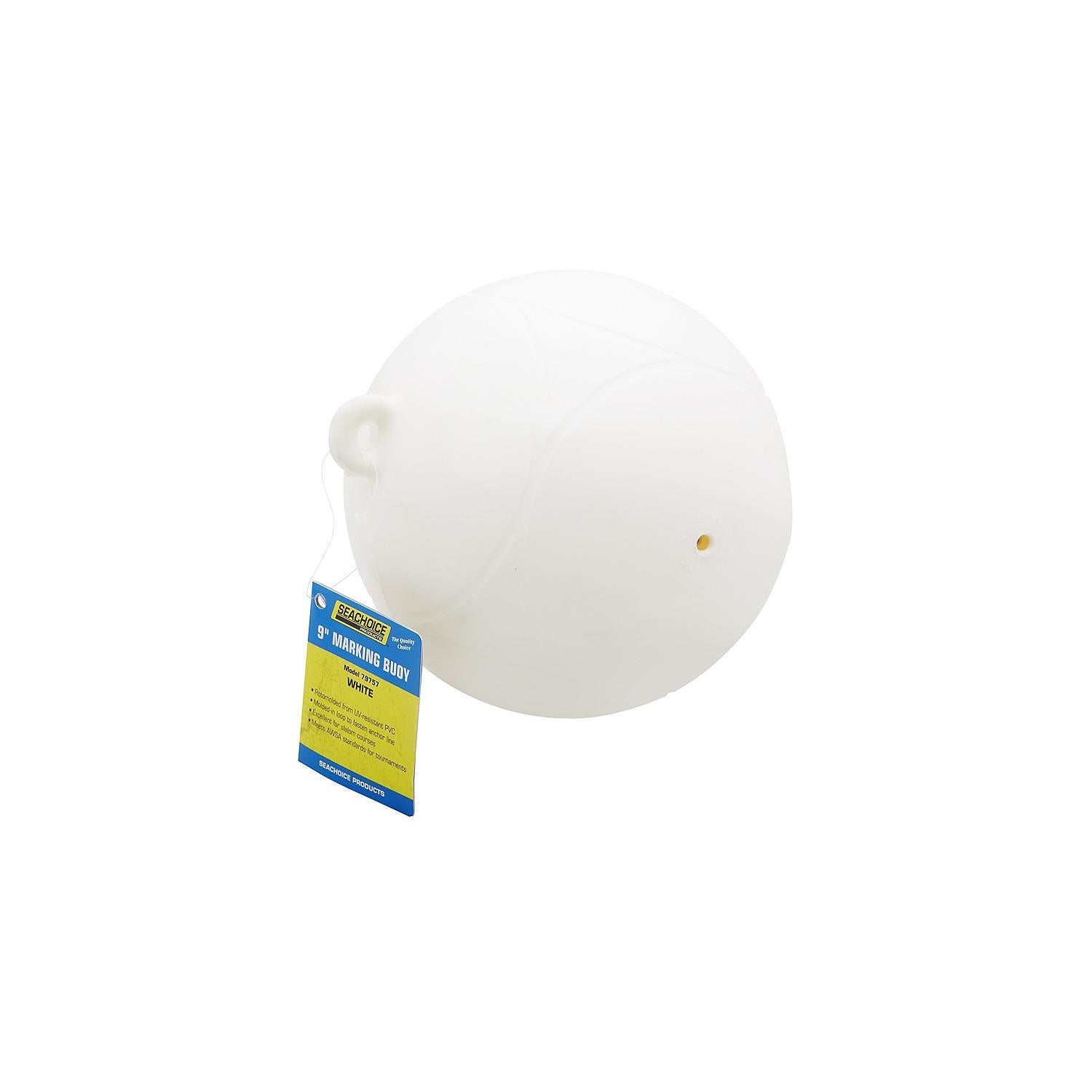 Seachoice DE95881S 79757 Slalom/Marking Buoy White, 9" Dia.