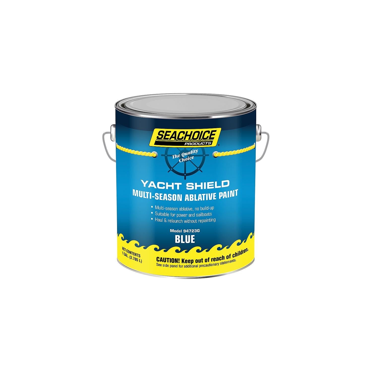Seachoice YPM169/1 94723G Yacht Shield Multi-Season Antifouling Paint, Blue, 1 Gallon