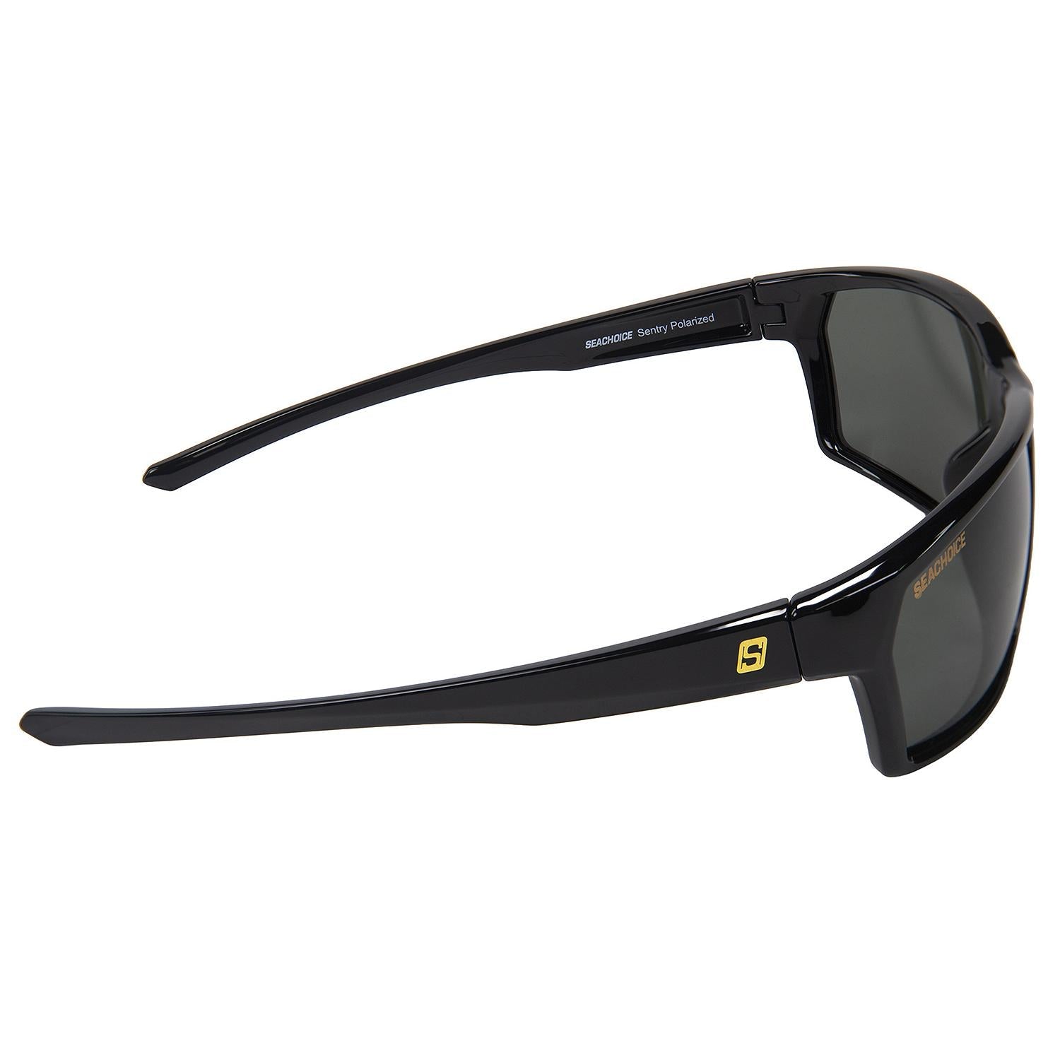 Seachoice YPA84038007000 98812 "Sentry" Polarized Sunglasses, Frame: Shiny Black, Lens: Grey