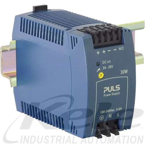 PULS ML30.100 MiniLine Single Phase Power Supply: 24VDC/1.3-1.1A/30W