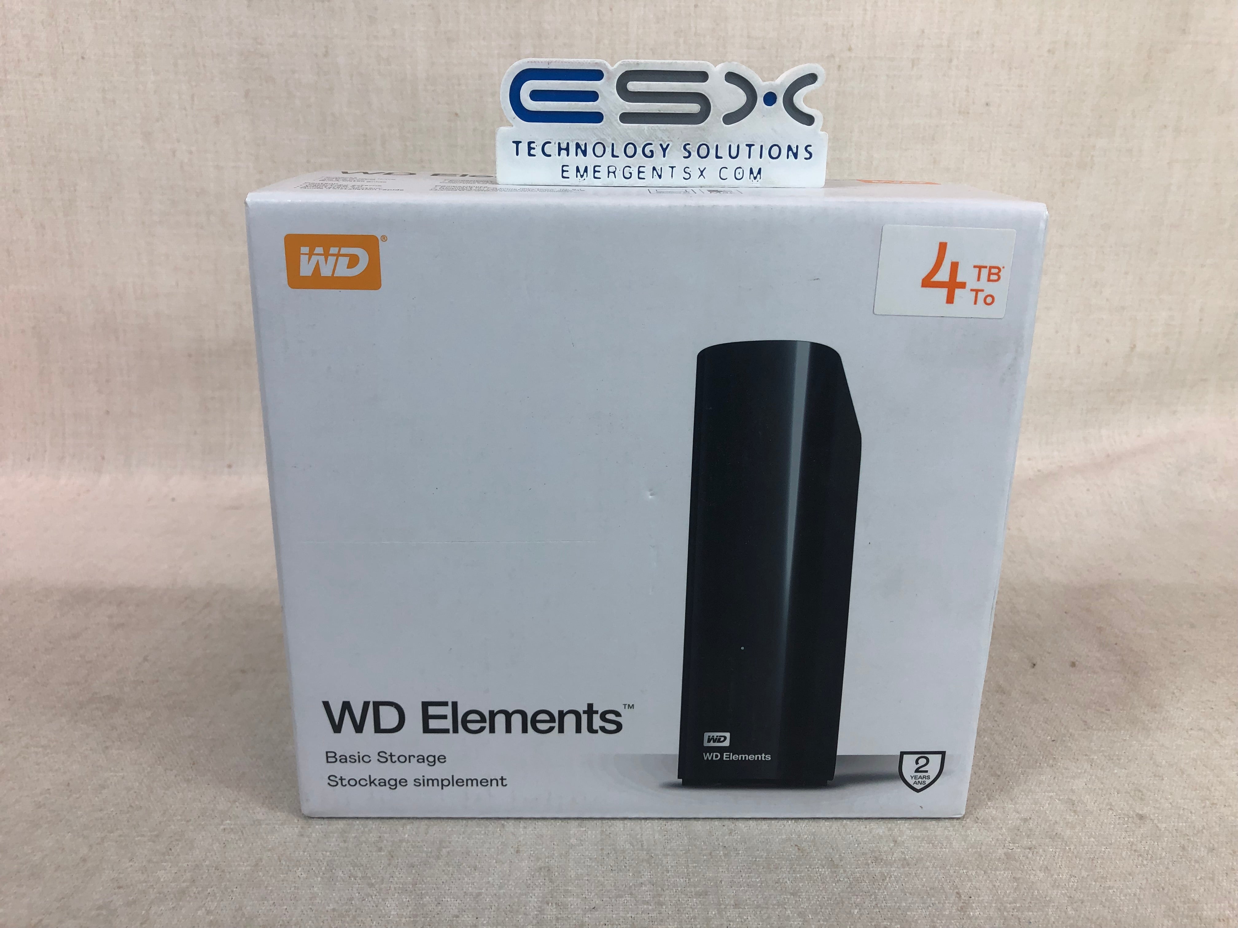 New Sealed Western Digital Elements 4.0TB External HDD, WDBWLG0040HBK-NESN
