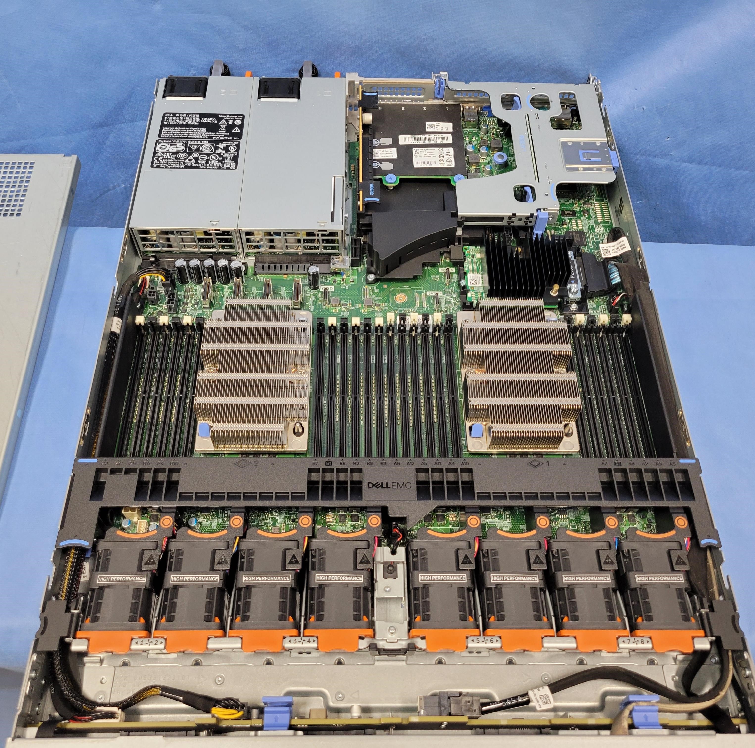 Dell PowerEdge R640 Server 2x 24C Platinum 8160M 2.1GHz 256GB RAM 2x 200GB SSD