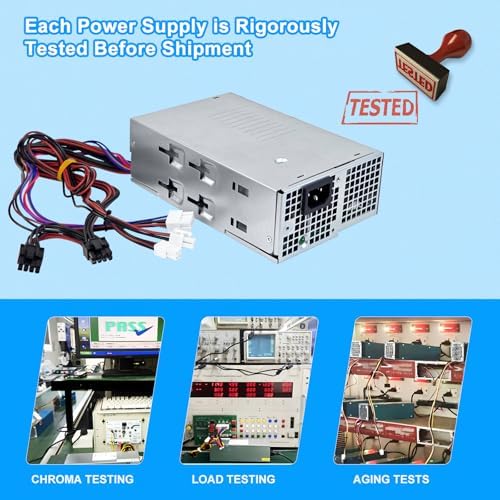 D500EPS-01 500W Power Supply L500EPS-01 VFFKJ Compatible with Dell XPS 8950 Vostro 3901 3910 Inspiron 3910 D12 Latitude D500 Optiplex 7000MT HU500EPS-00 HU500EPS-01 DPS-500AB-58A Power Supply