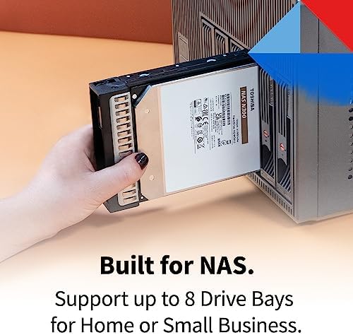 Toshiba N300 10TB NAS 3.5-Inch Internal Hard Drive - CMR SATA 6 Gb/s 7200 RPM 512 MB Cache - HDWG71AXZSTA|B0CYQK9BTJ