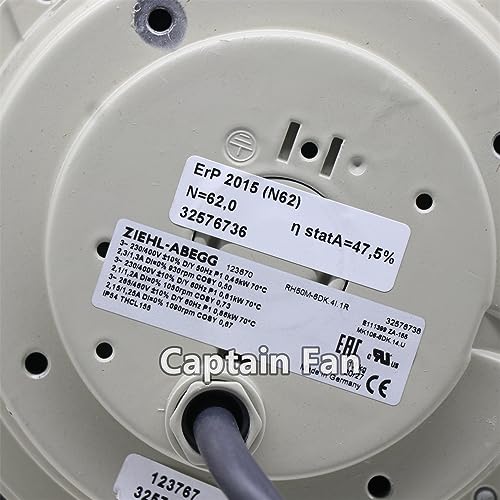 RH50M-6DK.4I.1R Ziehl-abegg Fan 230/400VAC 0.45KW Centrifugal Fan|B0CD3TZCLW