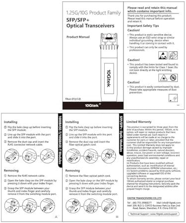 10Gtek 1000BASE-SX Gigabit SFP LC Multi-Mode Transceiver, Mini-GBIC Module for Cisco GLC-SX-MMD/GLC-SX-MM/SFP-GE-S, Ubiquiti UniFi UF-MM-1G, Meraki, Fortinet, TP-Link, 850nm, DDM, 550m, Pack of 2|B077SVS65C