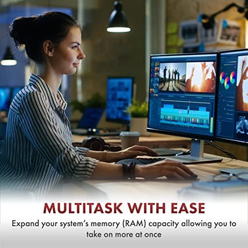 A-Tech 64GB (2x32GB DDR4 3200 MHz UDIMM PC4-25600 (PC4-3200AA CL22 DIMM 2Rx8 Non-ECC Desktop RAM Memory Modules