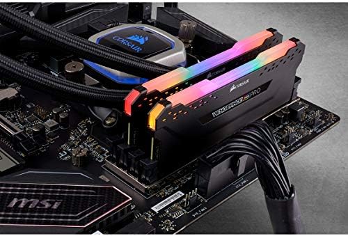 CORSAIR Vengeance RGB PRO DDR4 RAM 32GB (2x16GB 3600MHz CL18-22-22-42 1.35V Intel AMD Desktop Computer Memory - Black (CMW32GX4M2Z3600C18