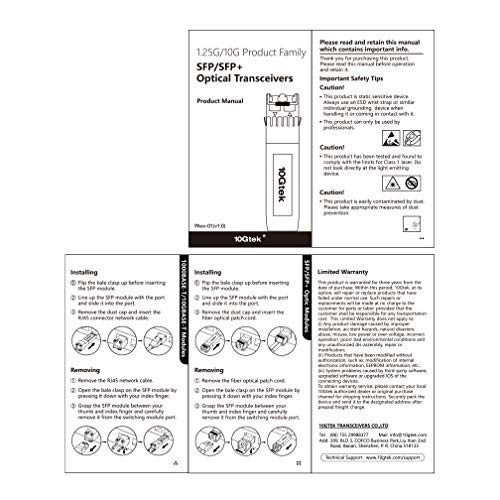 10Gtek ๐ญ๐ฌ/๐ญ๐ฌ๐ฌ/๐ญ๐ฌ๐ฌ๐ฌ๐๐ฎ๐๐ฒ-๐ง ๐๐ผ๐ฝ๐ฝ๐ฒ๐ฟ ๐ฆ๐๐ฃ, Auto-Negotiation SFP to RJ45 Mini-GBIC Transceiver or Cisco GLC-T(10/100/1000)/SFP-GE-T(10/100/1000) Pack of 2|B09NNMP934