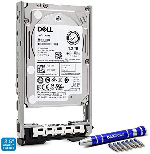 Dell 400-AJPD 1.2TB 10K SAS 12G 2.5” | 0G2G54 ST1200MM0099 Exos 10E2400 | PowerEdge HDD Enterprise Hard Drive in 13G Tray Bundle with Compatily Screwdriver Compatible with 463-7475 89D42 R730 T310