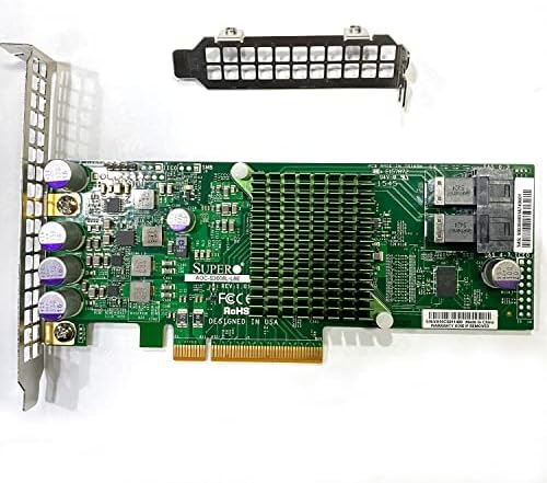 SAS3008 AOC-S3008L-L8E 9300-8I IT-Mode HBA JBOD PCI-E 3.0 SATA/SAS 8-Port SAS3 12Gb/s ZFS FreeNAS unRAID+2* SFF-8643 SATA Cable