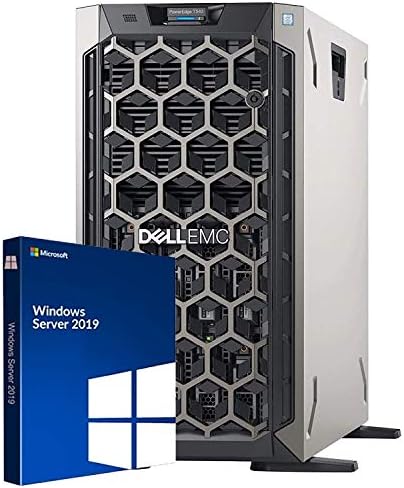 Dell PowerEdge T340 Tower Server, Windows 2019 STD OS, Intel Xeon E-2124 Quad-Core 3.3GHz 8MB, 32GB DDR4 RAM, 8TB Storage, RAID, Single PSU (Renewed)|B085W9Q56B